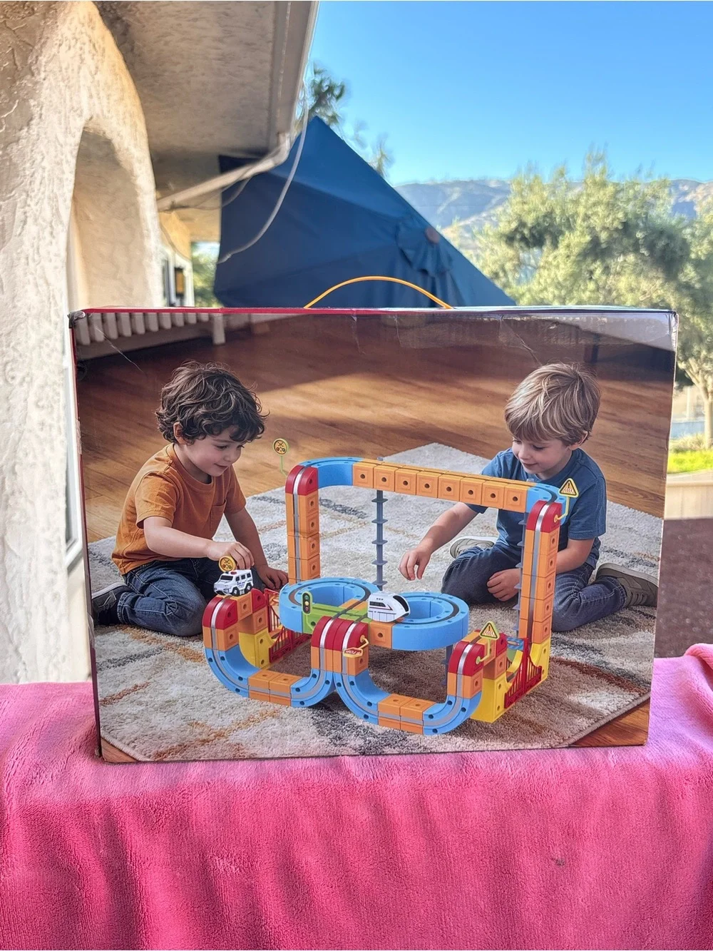 GoFunly Magnetic Train Set 159 Pieces DIY Educational Toy Age 3+ New